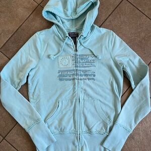 Vintage Polo Jeans Company Ralph Lauren Embroidered Flag Sweatshirt Size Medium